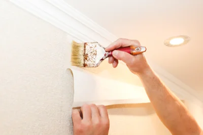 Pose de papier peint à Senantes — revêtements muraux et toiles de verre